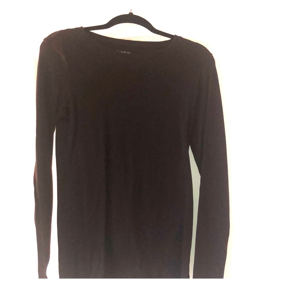 Caslon plain brown long sleeve T-shirt L